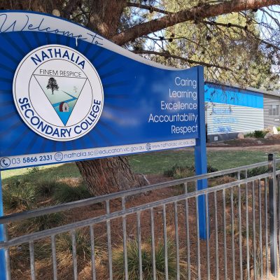 sign outside nathalia secondary college
